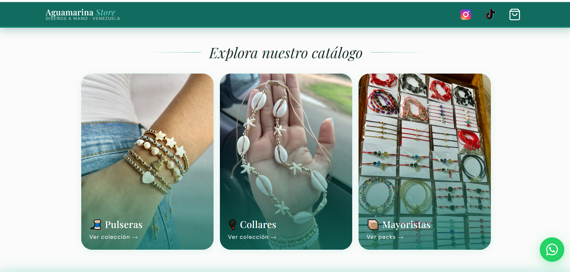 Catálogo organizado por categorías